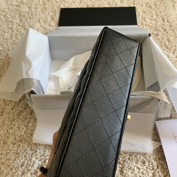 SOLD Chanel classic double flap medium black bag - Picture 6 of 8